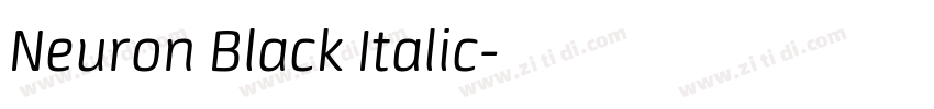 Neuron Black Italic字体转换